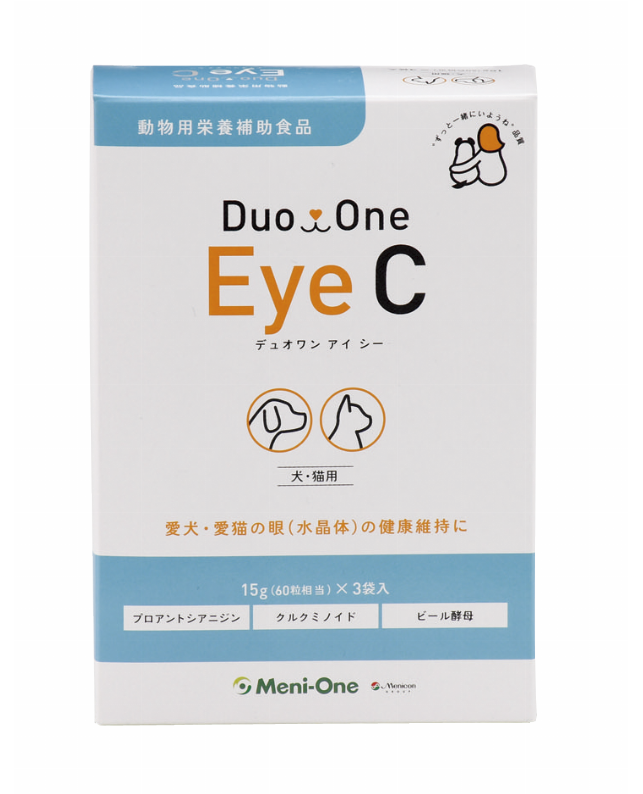取り寄せ品】メニワン Duo One Eye C 60粒相当×3袋 犬猫用 ≪眼 