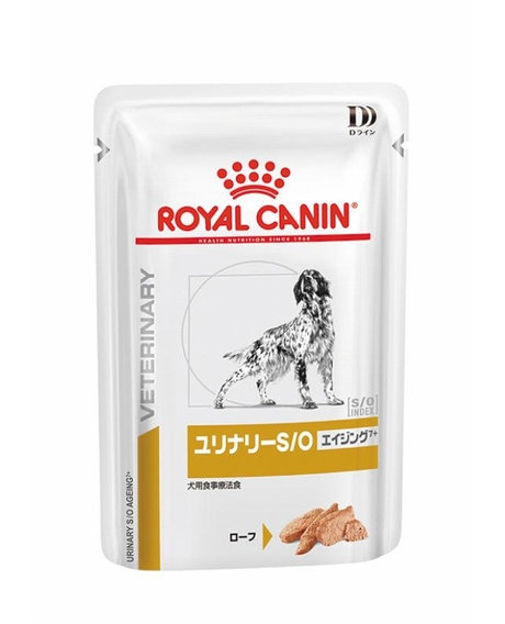 ロイヤルカナン Dライン 犬用 ユリナリーS/O エイジング7+ パウチ 85g×24個