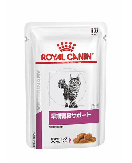 ロイヤルカナン Dライン 猫用 早期腎臓サポート パウチ 85g×24個